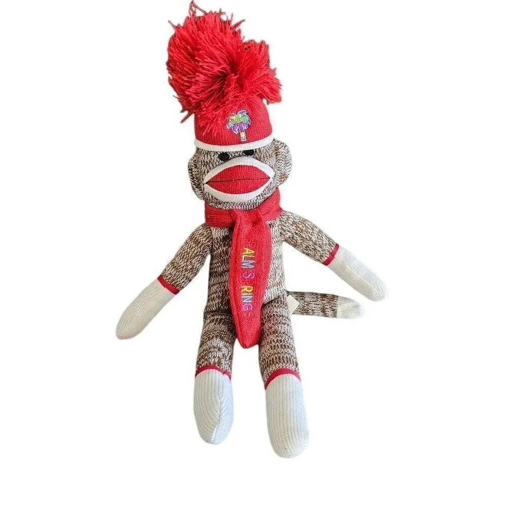 Vintage stuffed sock winter monkey palm springs by creature comfort